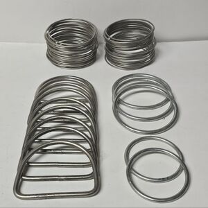 Vintage Steel Military D-Rings & O-Rings Lot 60+